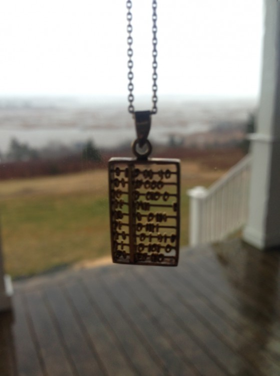 an abacus pendant