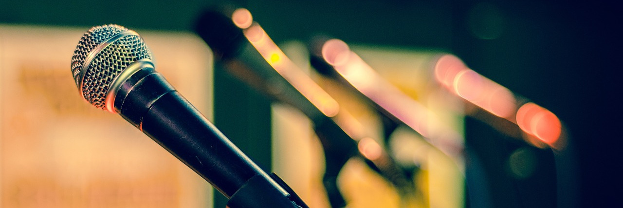 Cerebral Palsy: Learning to Tell My Story Microphones.