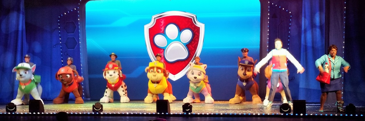 Attending Paw Patrol Live With My Daughter and My Cane Paw Patrol Live.