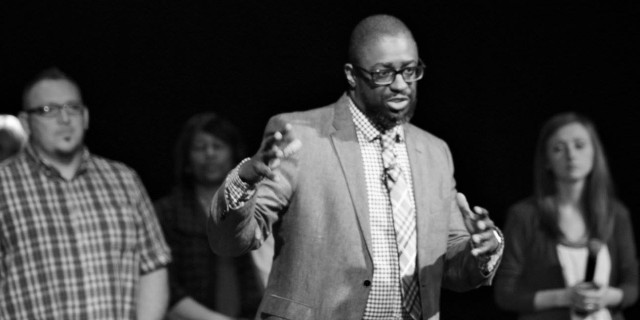 lamar hardwick speaking at an event