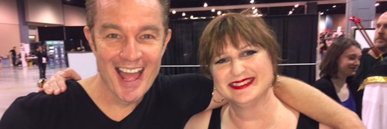 Living in My 50s With Complex PTSD the author and a man