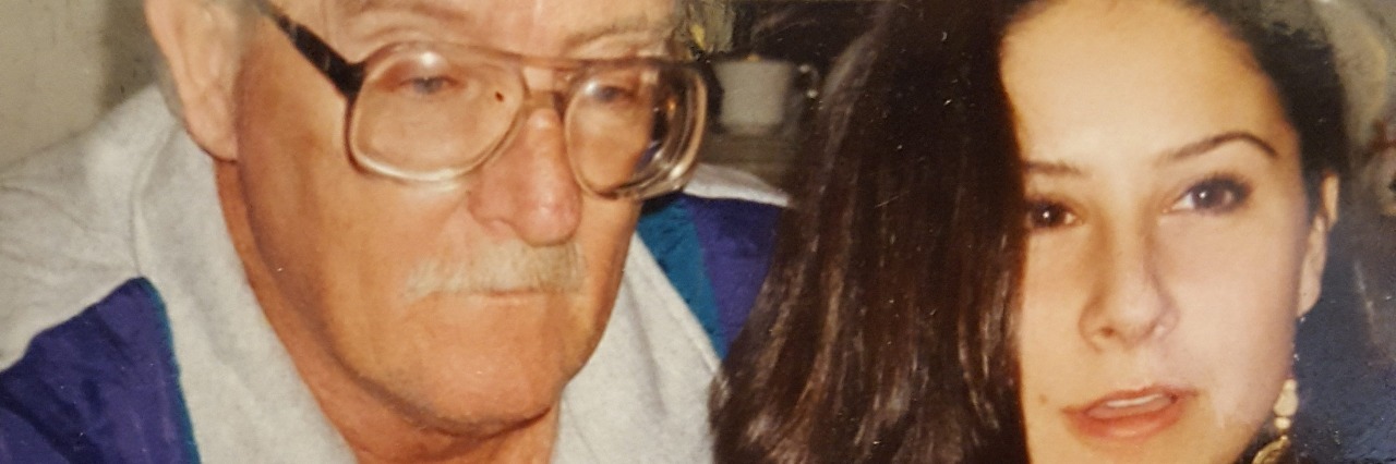 My Last Day With My Father Peggy with her father and a birthday cake