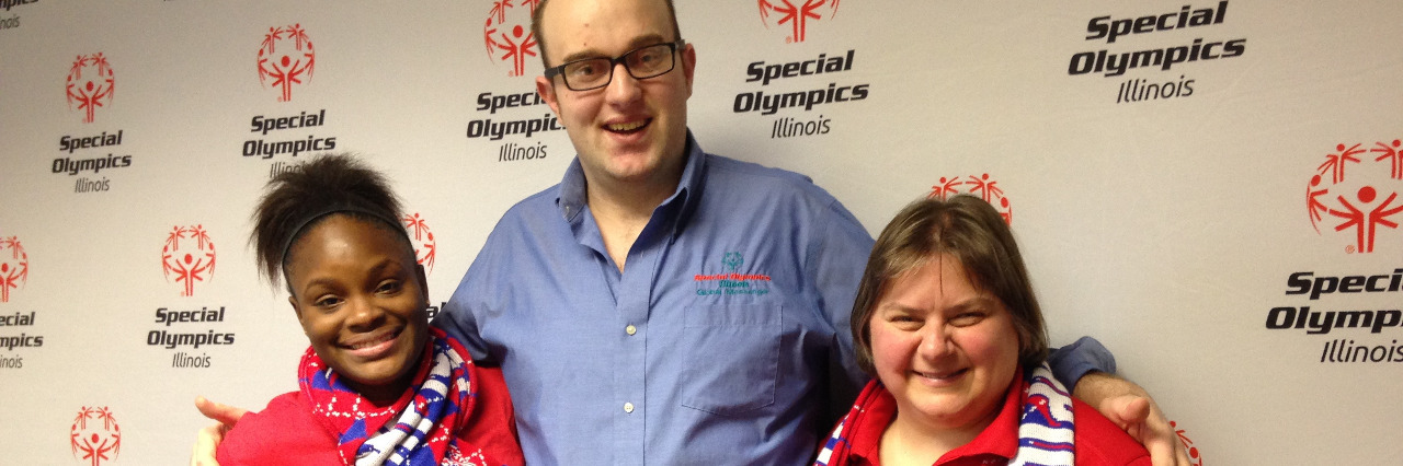 Special Olympics 2017 World Winter Games to Be Held in Austria Jamiah and Lisa with Daniel.