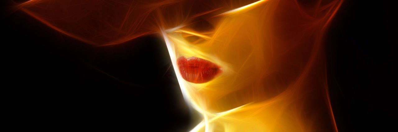 How Humor Helps Me Deal With IBS drawing of woman wearing hat over her eyes