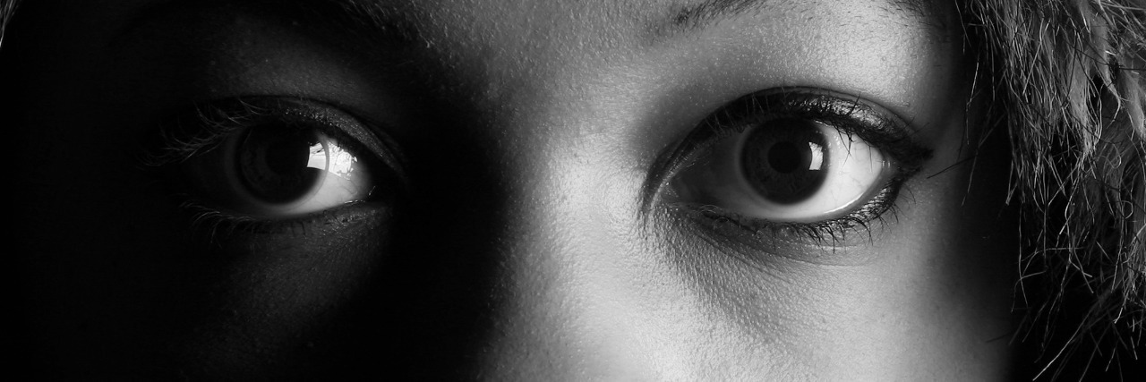 The Voice Within the Mind of Someone With an Addiction black woman monochrome looking at camera