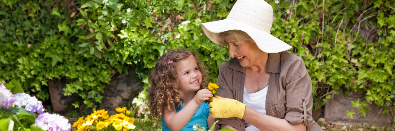 I Don't Have to Keep Up With the Joneses as a Person With a Disability Grandmother and granddaughter.