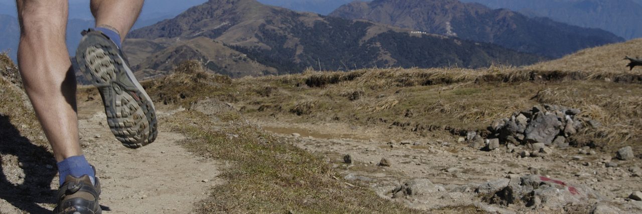 Runner in the Himalayas