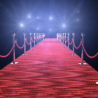 Red carpet for Academy Awards.