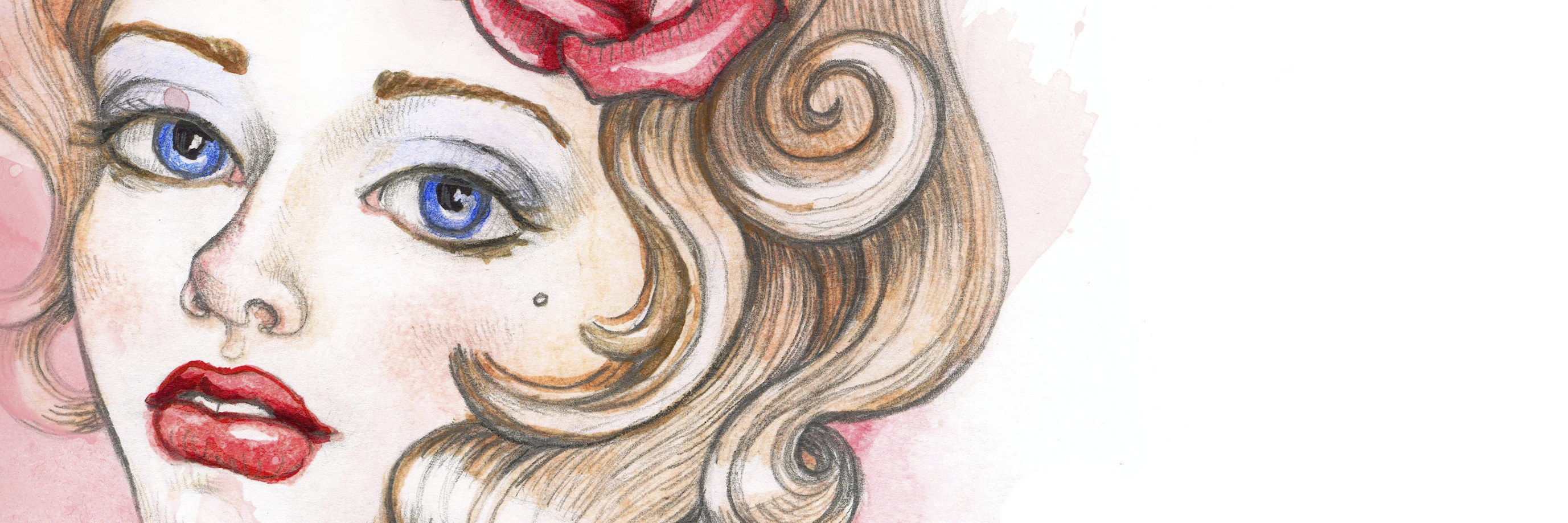 Asking Others for Recognition While Facing Struggles, Chronic Illness illustration of a woman with blonde hair and a rose in her hair