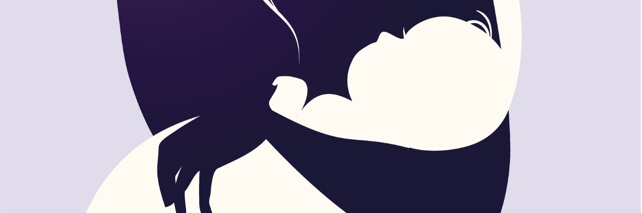 What It's Like Having a Child With a Rare Disease Beautiful mother silhouette with baby