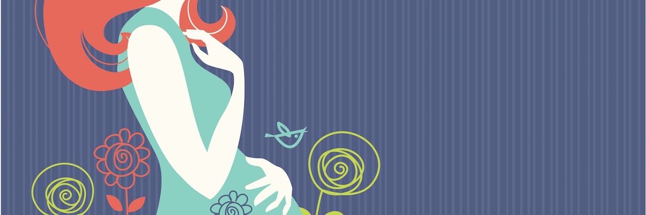 Tokophobia: What It's Like to Have an Intense Fear of Giving Birth Illustration of a pregnant woman