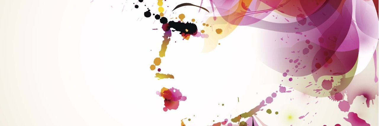 What I Wish I Could Tell Myself at My Interstitial Cystitis Diagnosis Beautiful fashion women with abstract hair and design elements