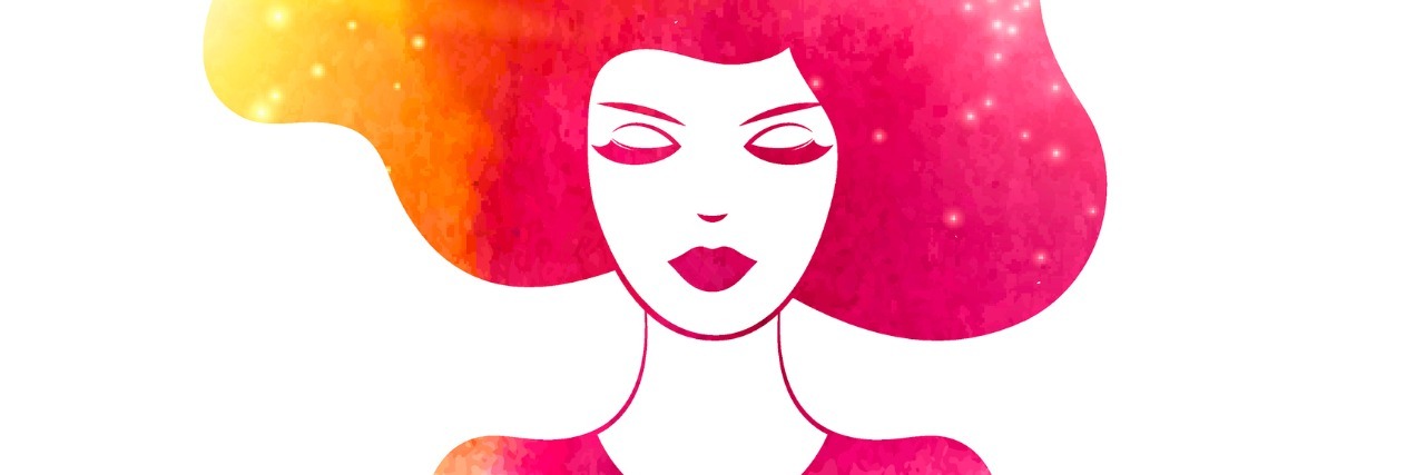 How I Enjoy Life to the Fullest With Lupus Watercolor Fashion Woman with Long Hair