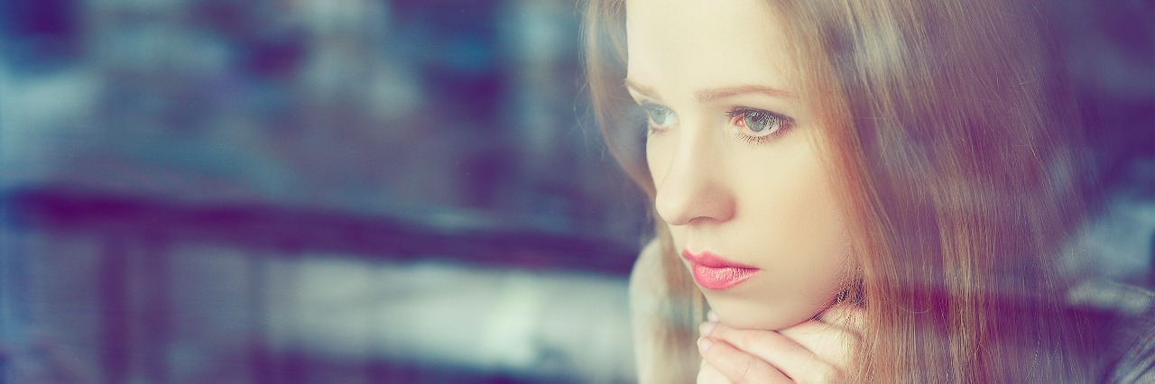 Letter to Friends Who Don't Understand How Fibromyalgia Affects Me alone thoughtful sadness girl is sad at the window