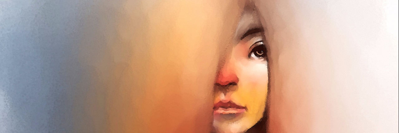 What I Want You to Know About My Intrusive Thoughts Watercolor of beautiful woman