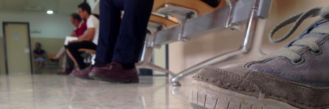 Ways to Make Doctor's Visits Better for Patients Feet of different people sitting in hospital waiting room