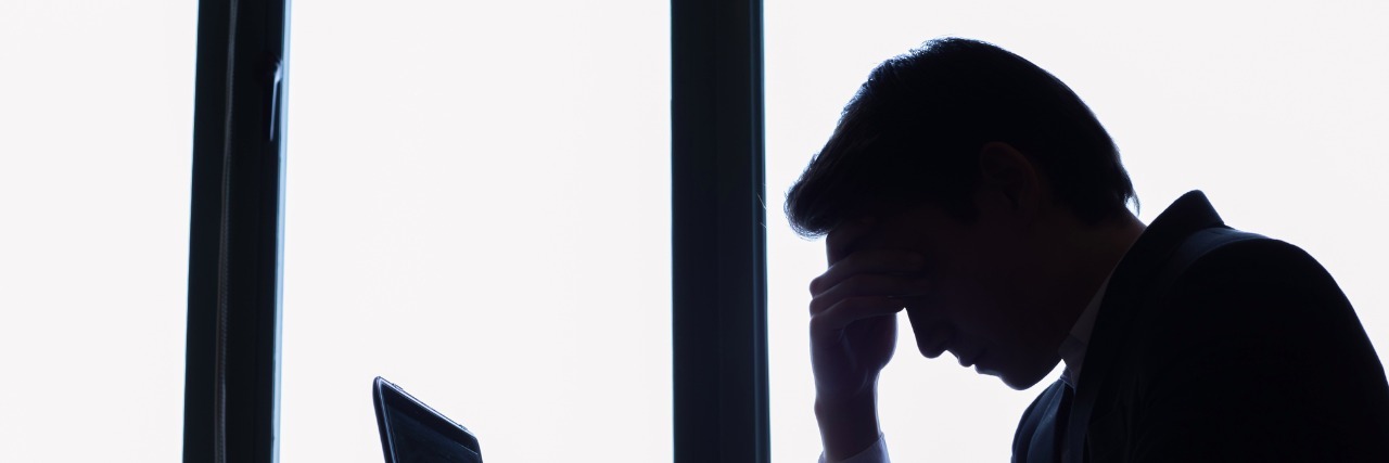 3 Things I Learned About Post-Graduation Anxiety stressed business man looking at computer