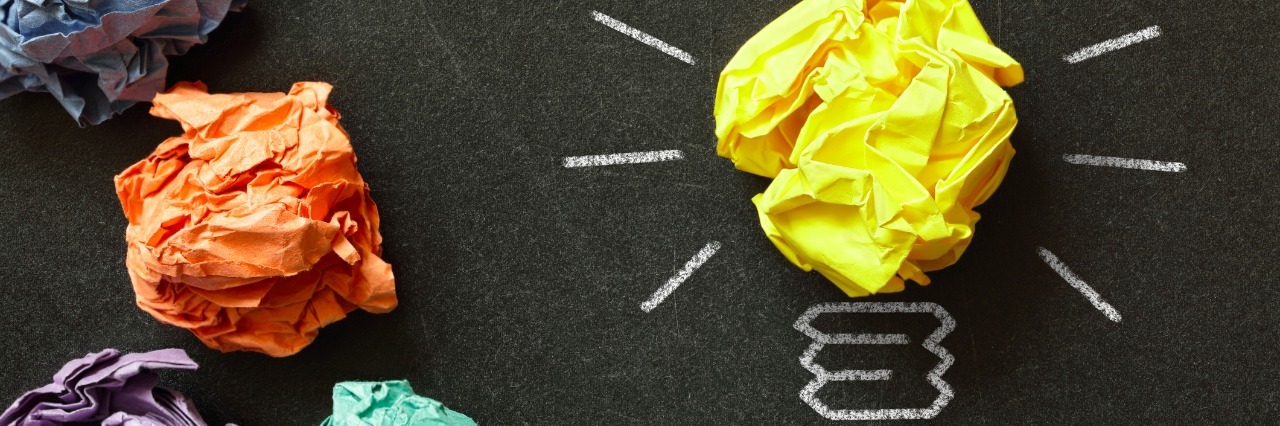 How Struggling With My Condition Changed My Perspective On Life Inspiration concept crumpled paper light bulb metaphor for choosing the best idea