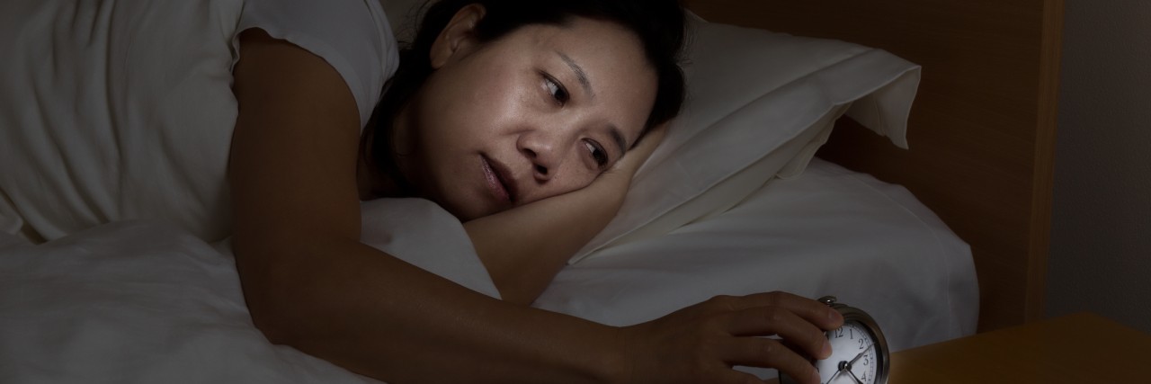 I Want to Sleep, but I'm Afraid of Having Nightmares From PTSD Mature woman restless at night time