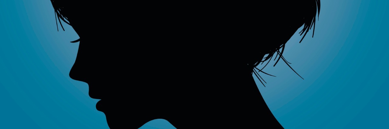 When People Can’t See Who I Am as an Autistic Person Silhouette of woman against a blue background