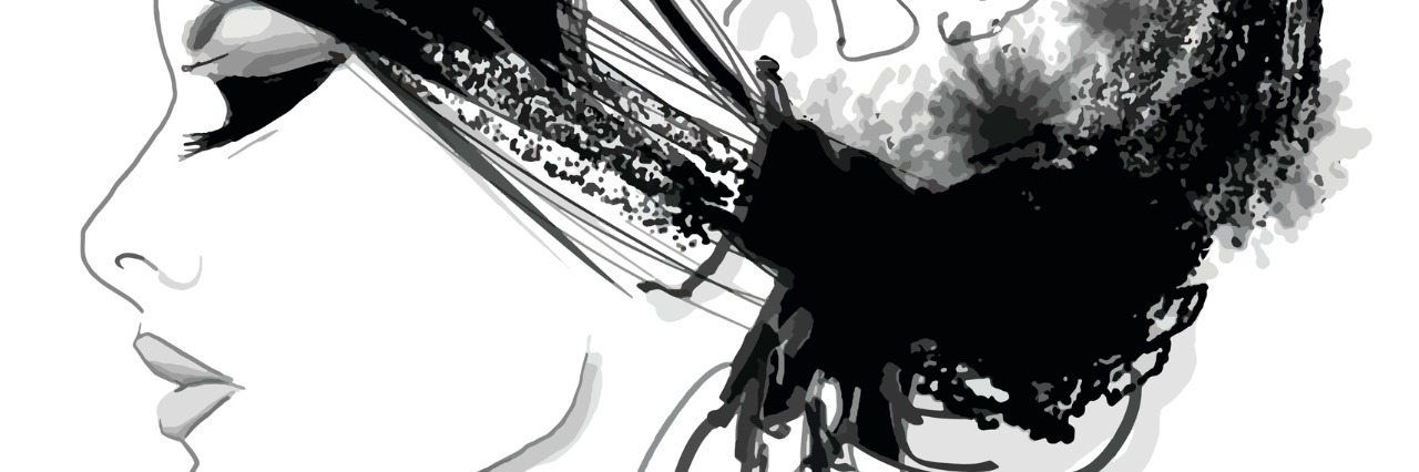 Because of My Mental Illness I Can't Remember Months of My Life Woman fashion model with hat - vector illustration