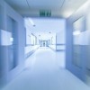 blurred hallway of a hospital