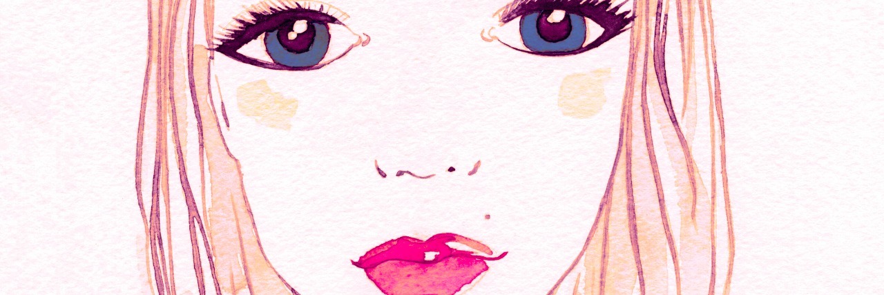 Conquering 'Fear Foods' in Eating Disorder and Anorexia Recovery beautiful girl with a hat. fashion illustration.