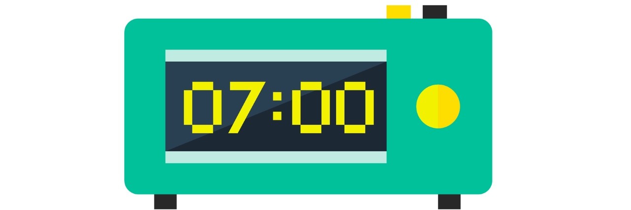 A Day With Ehlers-Danlos Syndrome Electronic Alarm Clock that reads 7:00