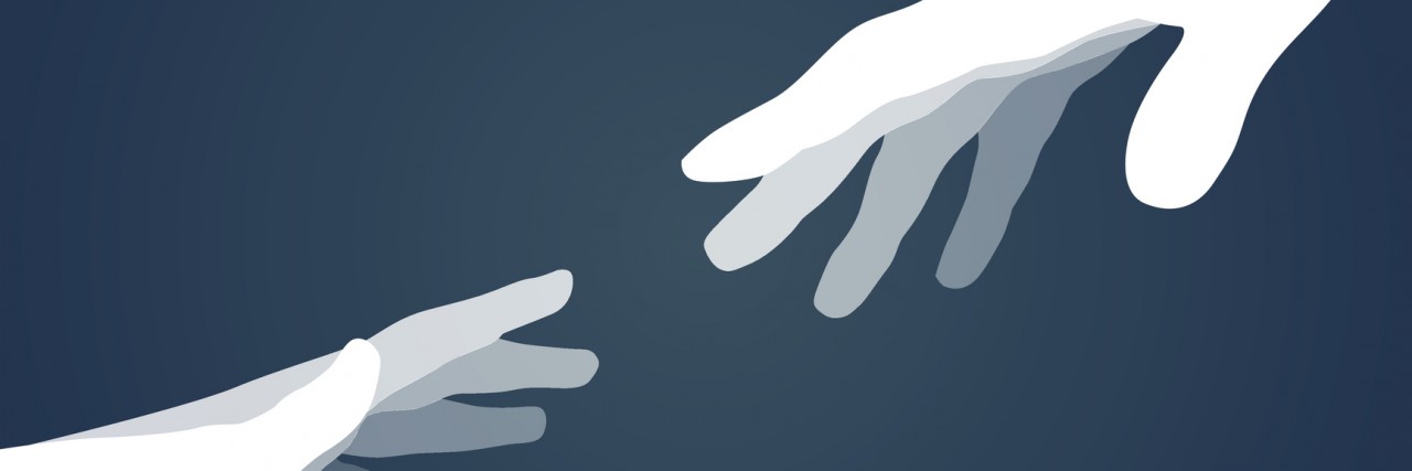 Why It's Hard to Accept Love When You Have Depression Hands silhouettes