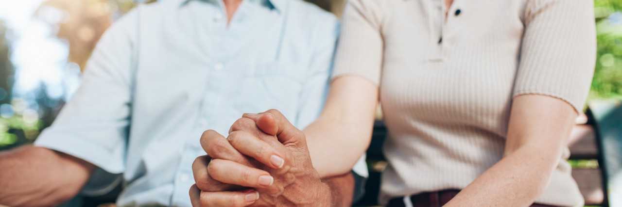 Love Note to Husband Who Helps Wife Through Migraines husband and wife holding hands