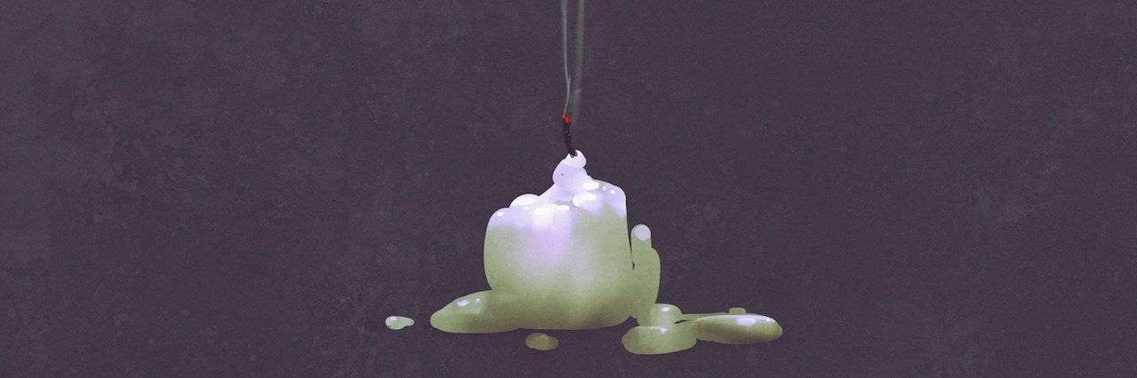 Meet My Monster: Borderline Personality Disorder A blown out candle with smoke coming out of it