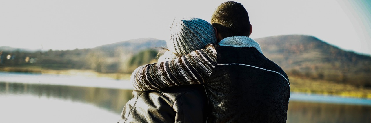 Thank You to Boyfriend Whose Girlfriend Has a Chronic Disease Young couple hugging and enjoying on the pier