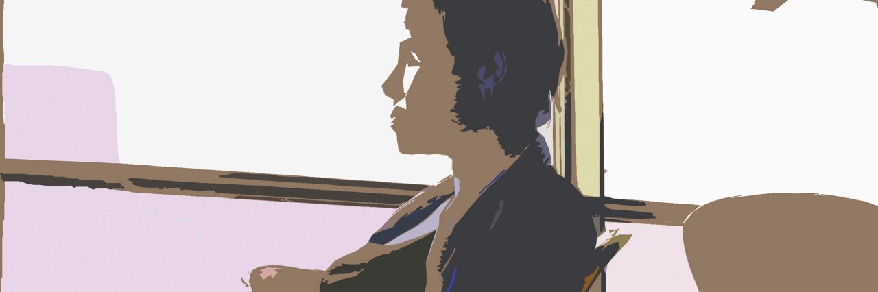 Being Understanding of People With Lyme Disease, Chronic Pain illustration of woman sitting in a chair and looking out a window
