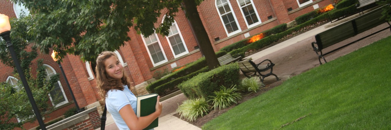 Will My Depression Get Better or Worse in College? girl Starting a new school year