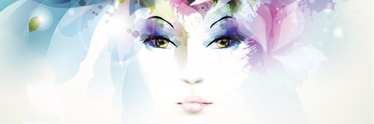 How My Autoimmune and Neurological Disorders Made Me Beautiful Beautiful fashion women face with natural elements, flowers and butterflies