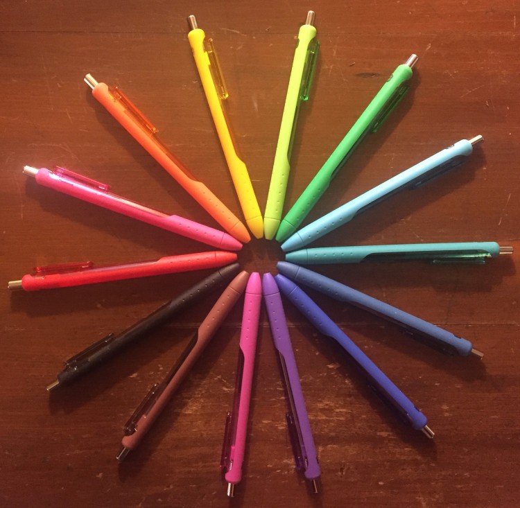 colored pens