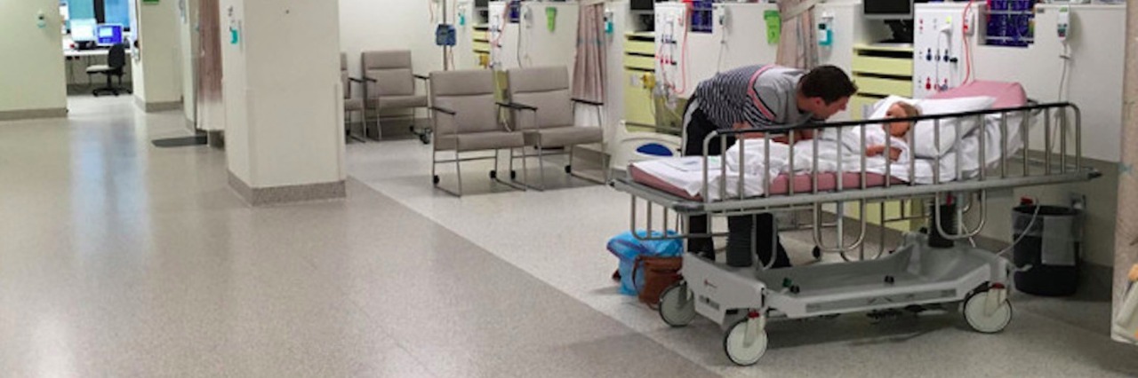 Seeing Love in Hospital Visits With My Child father and daughter in hospital