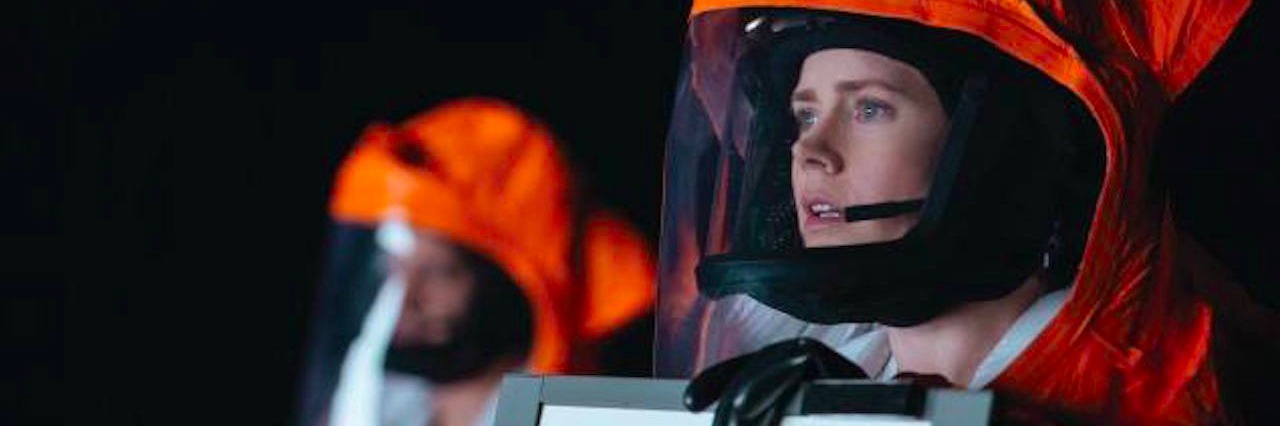 How the Movie 'Arrival' Affected My Thoughts on My Illness still from arrival movie with amy adams in orange space suit