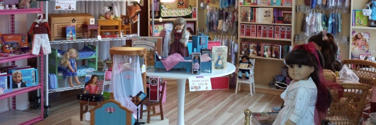 Girl AGain store filled with dolls and doll clothes