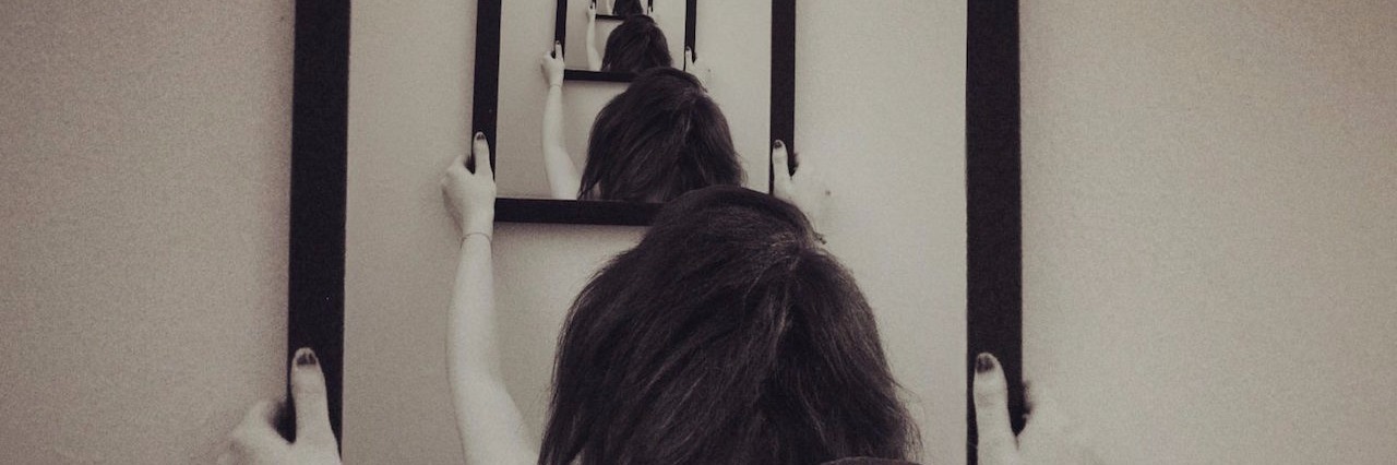 8 Ridiculous Things People Have Said to Me About My OCD multiple reflections of woman in a mirror