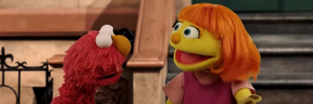 Sesame Street Introduces Muppet on the Autism Spectrum, Julia Julia and Elmo