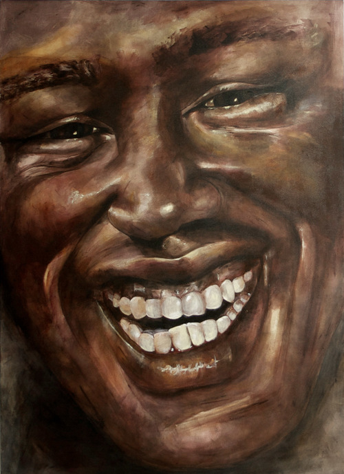 Painting of an African American man