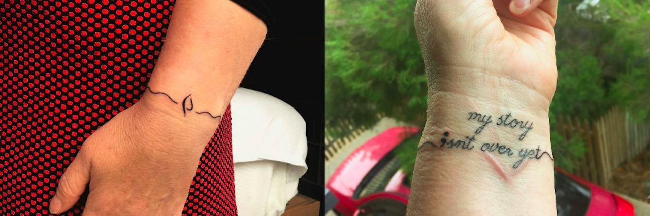 I Got a Semicolon Tattoo to Remind Me My Story Isn't Over Yet Contributor's tattoos
