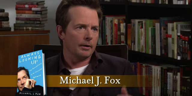 michael j. fox in an interview about his book 'always looking up: the adventures of an incurable optimist'