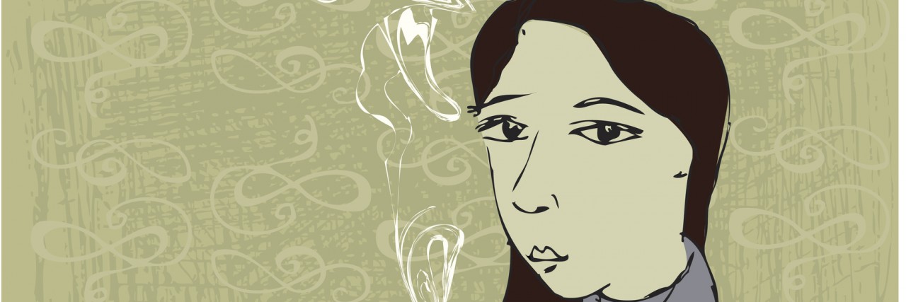 A Look in My Mind During a Day With Depression Woman with coffee