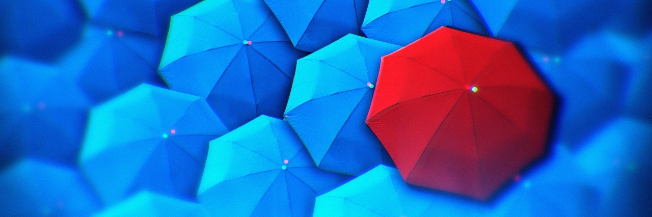 Organic Aciduria: When You're Too Rare to Fit in With the Other 'Zebra blue umbrellas with one red umbrella