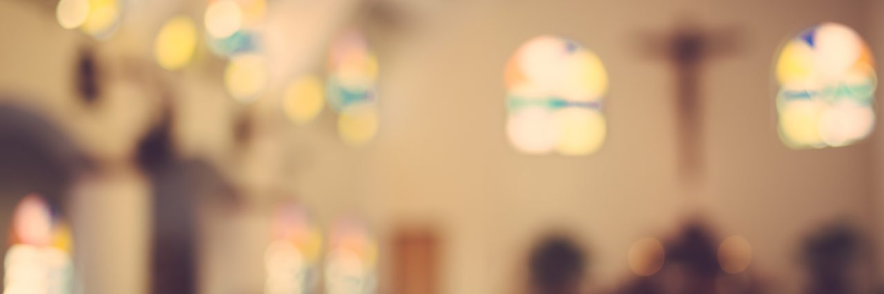 Learning the Power of a Grateful Heart Despite Depression church interior blur abstract background