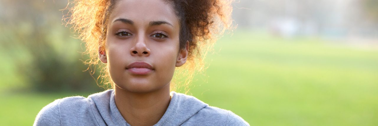 What It Was Like Hearing Those 2 Words: Bipolar Disorder Close up portrait of an young sports woman outdoors
