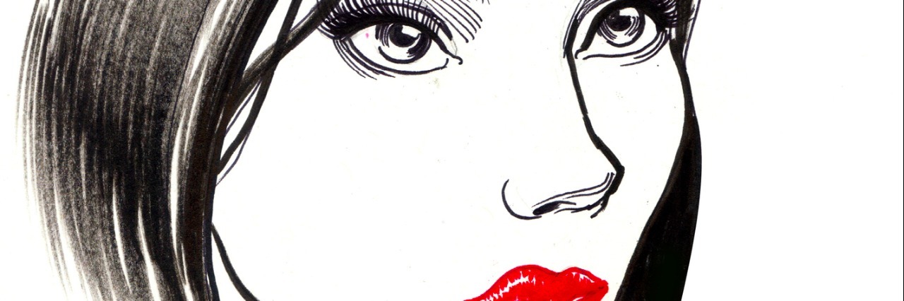 My Anxiety Wasn't Taken as Seriously as My Mononucleosis Sketch of a beautiful woman with ruby necklace