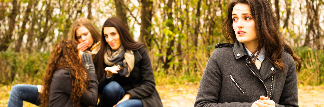 Being Judged By People Who Don't Know I Have an Invisible Illness Young woman being judged.